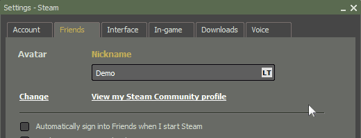Steam nick keitimas
