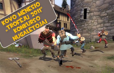 TF2 Kovo mėnesio trofėjų nugalėtojai.